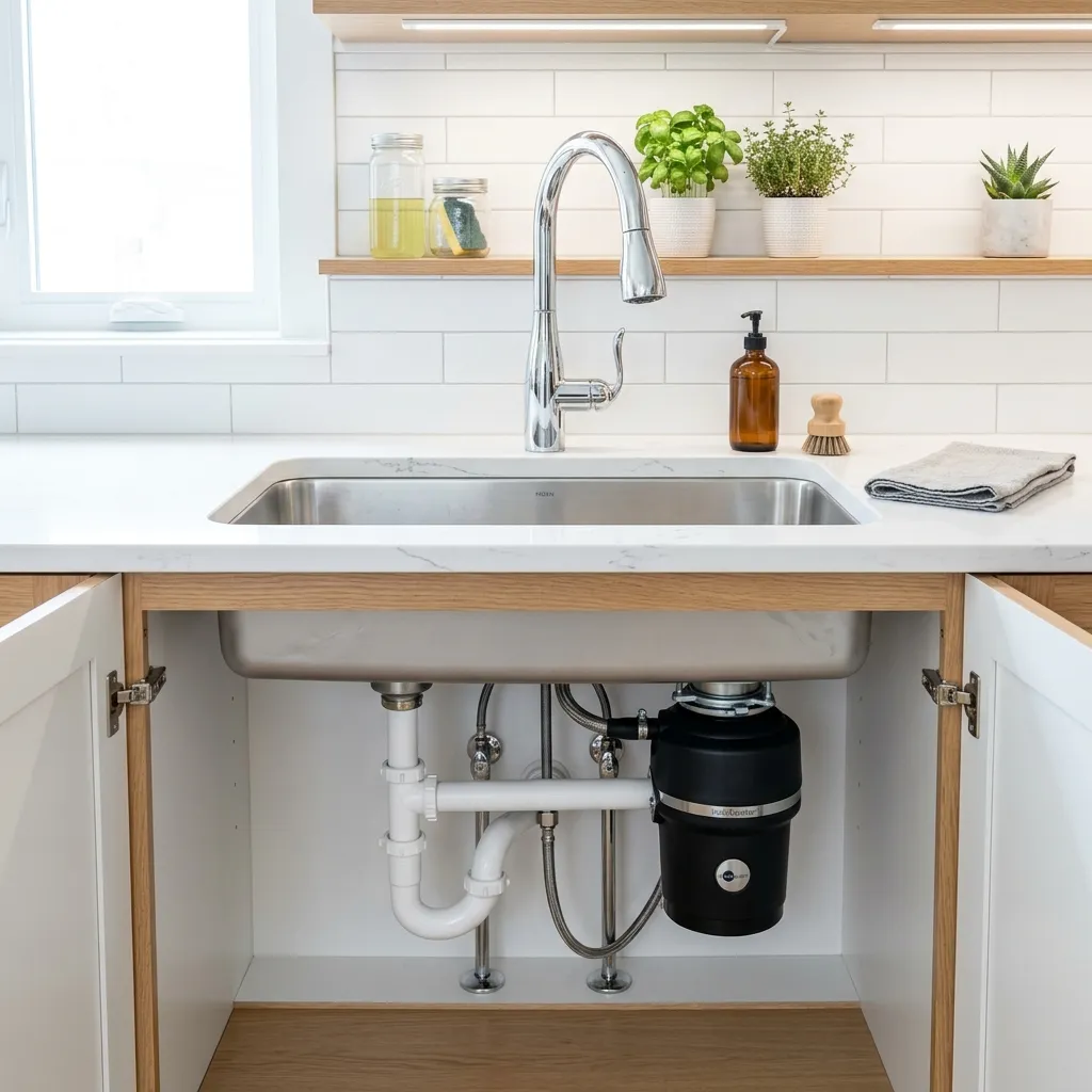 Licensed master plumber performing Kitchen Plumbing repairs