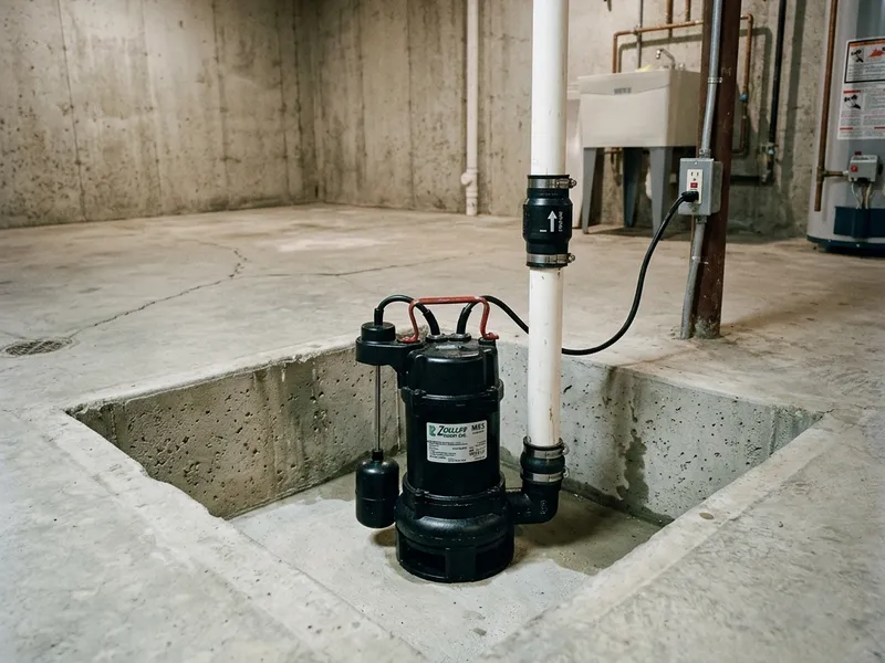 Licensed master plumber performing Sump Pump Installation repairs